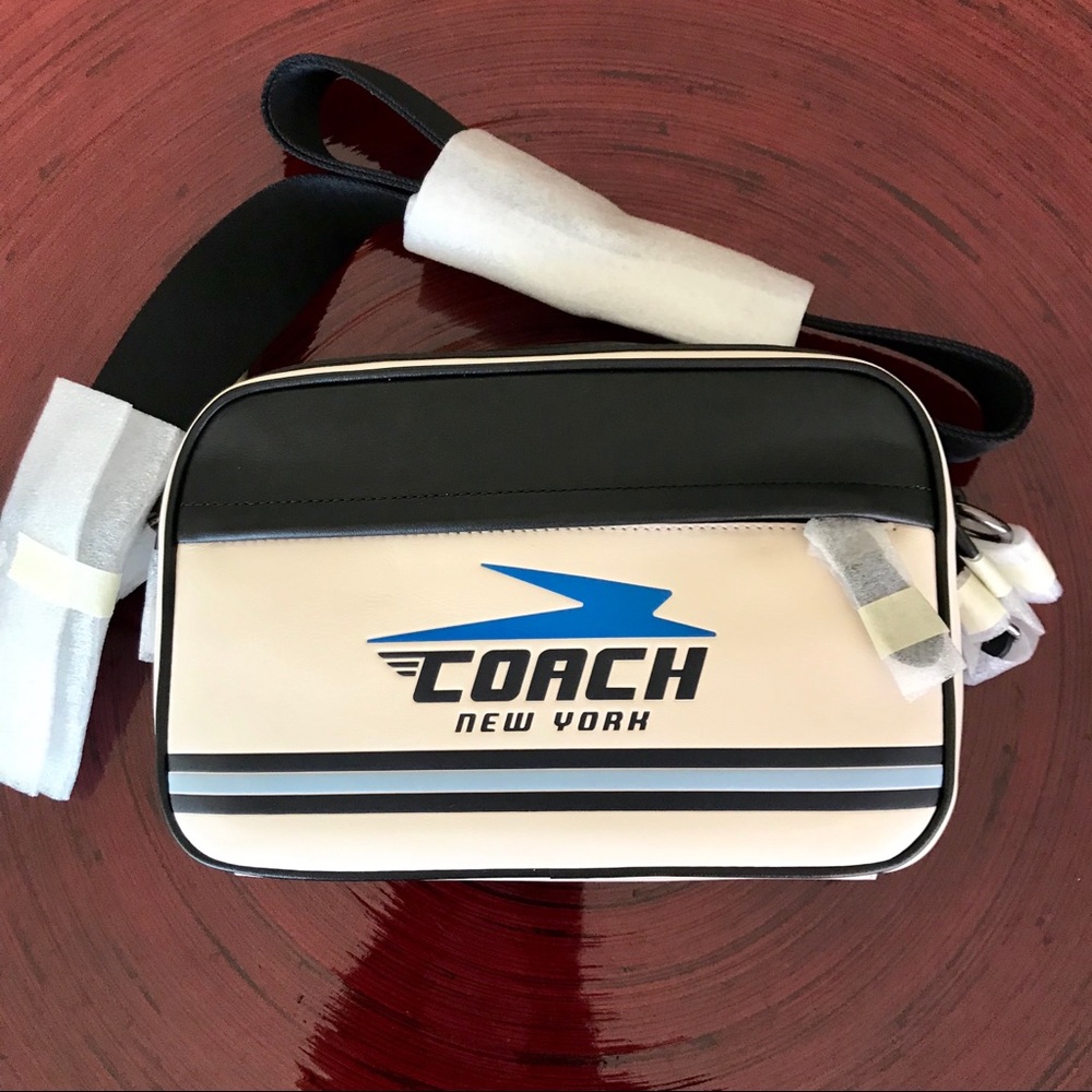 RETRO COACH LEATHER CAMERA TRAVEL BAG